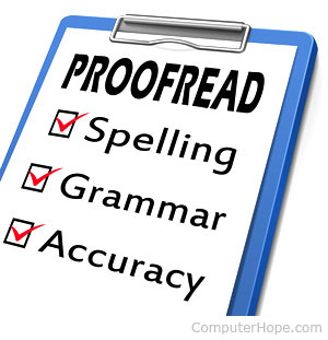 How to proof read your CV